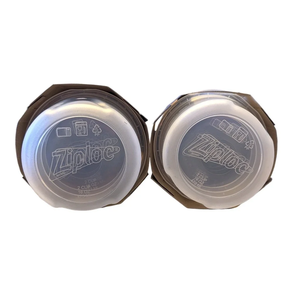 Ziploc Twist 'n‎ Loc Small Round Containers 16oz 2-Pack (6 Total) NEW